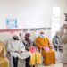 Elderly Moroccans wait their turn for the COVID-19 vaccine at an inoculation centre in the city of Sale on February 12, 2021, as part of a campaign in the region. - A country of 35 million people, Morocco has registered nearly half a million cases of the Covid-19 illness and 8,440 deaths, battering the country's economy and forcing a renewed curfew from December 23. (Photo by FADEL SENNA / AFP) (Photo by FADEL SENNA/AFP via Getty Images)